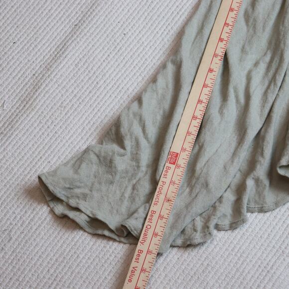 Re.Set Cotton Crinkle Open Front Cardigan Size 46 XL Italy Lightweight Drape - Picture 4 of 6